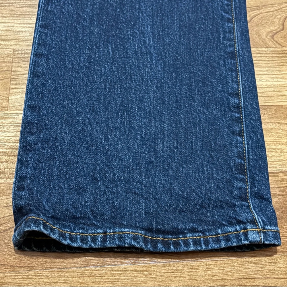 American Eagle Outfitters Flex Relaxed Straight Jeans 33x34 Dark Wash - Picture 4 of 11